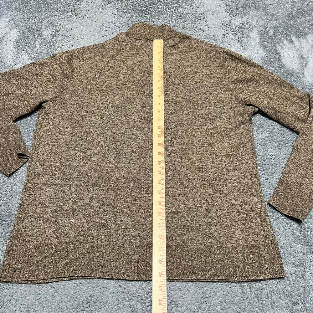 Smartwool Sweater Mens XL Quarter Zip Sweater Tan Merino Blend Brown - Picture 6 of 7